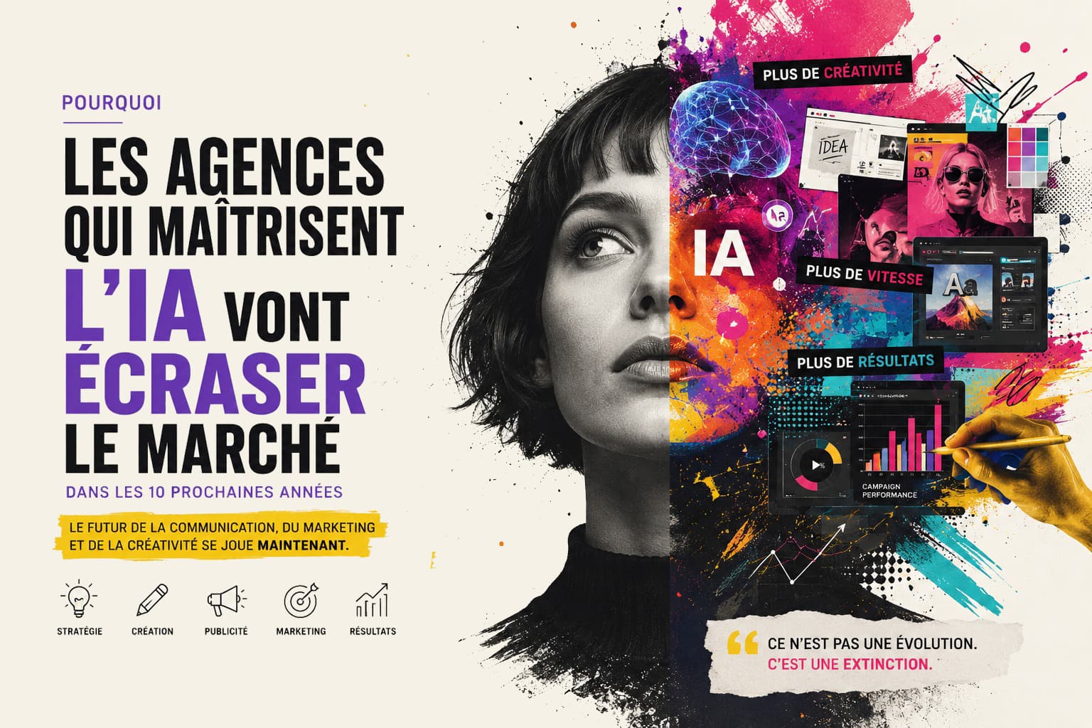 Les agences qui maîtrisent l'IA vont dominer la prochaine décennie. Les autres vont disparaître.